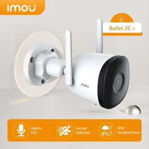 Камера вулична бездротова IMOU Bullet 2C 4MP 2.8мм IPC-F42P IP67 підтримка MicroSD детекція людини