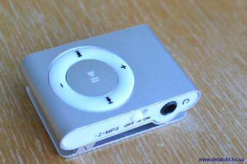 MP3 плеєр з прищіпкою - сріблястий