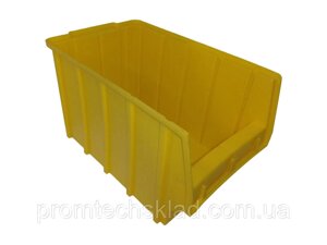 Ящик складський 700 для зберігання метизів жовтий 350х210х200 мм.