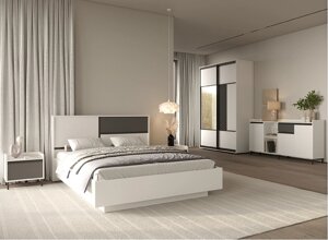 Спальня Урбан Вісент біла з графітом