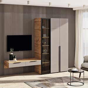 Модульна стінка у вітальню серії Флекс МС-4338