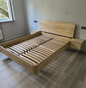 Двоспальне ліжко Мадрид з навісними тумбами