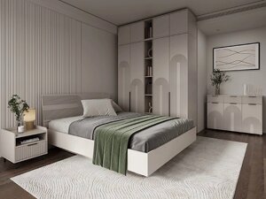 Сучасна спальня Дакота Вісент з фрезерованими фасадами