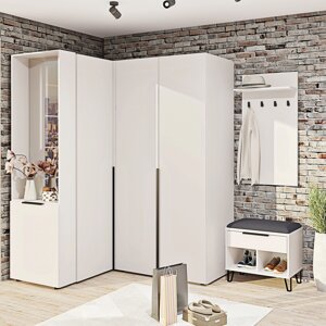 Кутова шафа у передпокій Флекс ВТ- 4097 посекційно