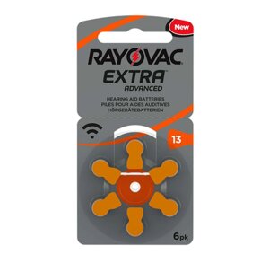 Батарейки для слухових апаратів Rayovac EXTRA 13 (6 шт)