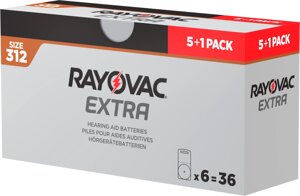 Батарейки для слухових апаратів Rayovac EXTRA 312 (36 шт)
