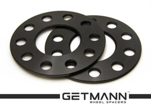 Колісна проставка 5 мм. 5x114,3 DIA 67,1/67,1 мм., Сквозна, Кована — БЕЗ буртика ЦО; Citroen, Dodge, Geely, Hyundai,