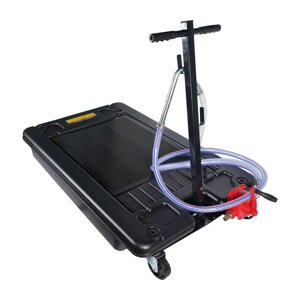 Піддон підкатний для зливу оливи з ручним роторним насосом для відкачування оливи 64 л G. I. KRAFT OCP17G