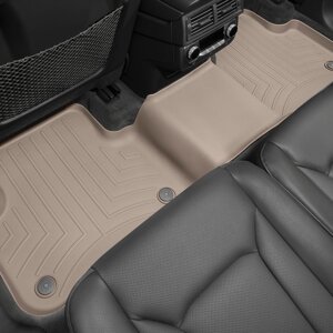 Килимки в салон Audi Q7 II (4MB) 2015 - / Audi Q8 2018 - з 2015 - бежеві WeatherTech - другий ряд