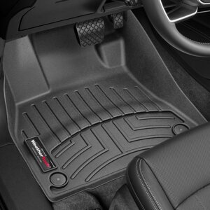 Килимки в салон Audi e-tron 2019 - з 2019 - чорні WeatherTech - передній ряд