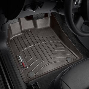 Килимки в салон Audi Q5 I (8RB) 2009 - 2017 / Porsche Macan (95B) 2014 - з 2008 - какао WeatherTech - передній ряд