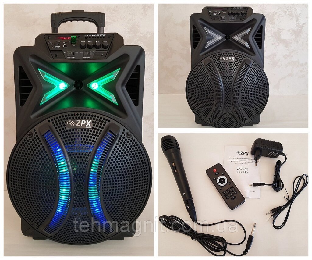 Колонка портативная акустическая с микрофоном ZPX ZX 7783 ##от компании## ТехМагнит - ##фото## 1