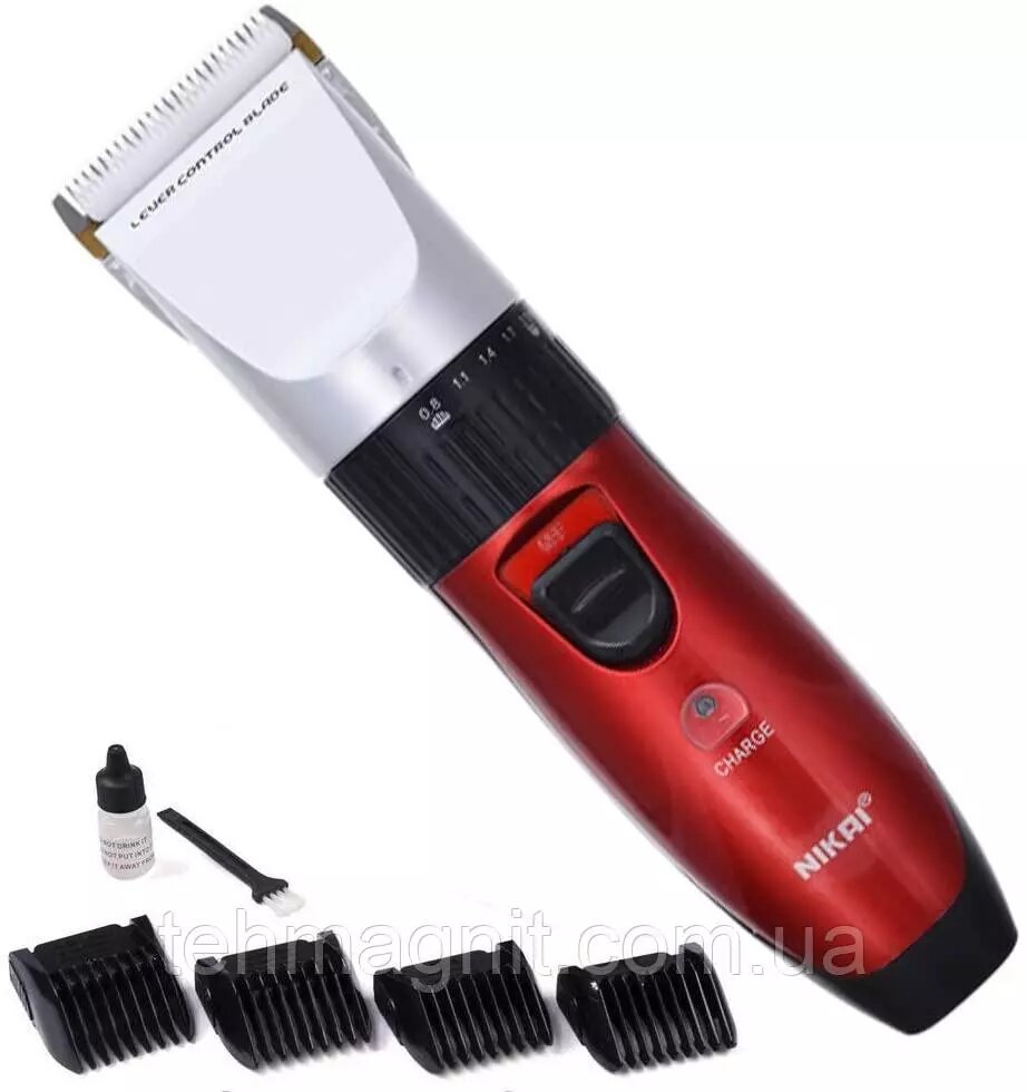 Машинка для стрижки триммер Nikai NK-902 с двумя съемными аккумулятора ##от компании## ТехМагнит - ##фото## 1