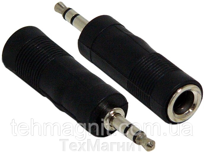Перехідник штекер 3.5 мм гніздо 6.3 мм стерео від компанії ТехМагніт - фото 1
