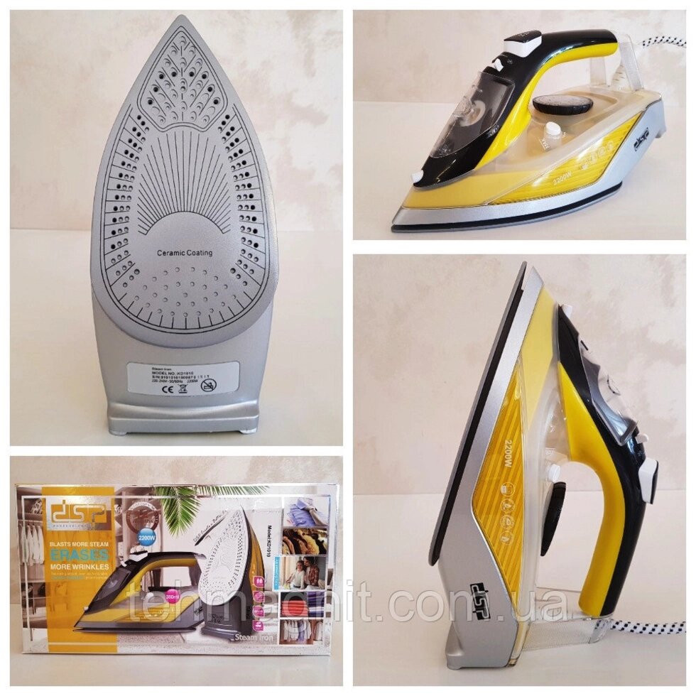 Утюг паровой DSP KD1010 керамическая подошва ##от компании## ТехМагнит - ##фото## 1