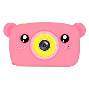 Фотоапарат дитячий ведмедик Teddy GM-24 (Pink) Дитяча фотокамера ведмедик