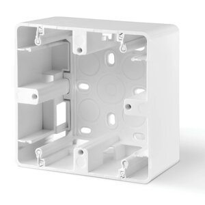 Коробка накладного монтажу одинарна біла VIDEX BINERA
