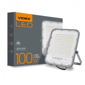 LED прожектор 100 W 5000 K VIDEX premium вуличний білий VL-F2-1005G