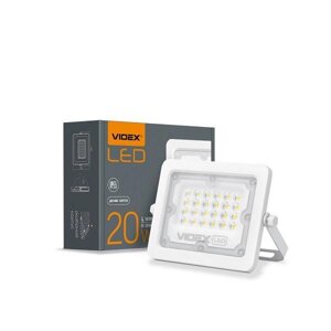 Прожектор LED 20W 5000K VIDEX вуличний білий VL-F2e-205W
