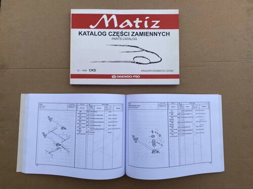 Каталог MATIZ (12-1999) (MATIZ, FSO, 01171072)
