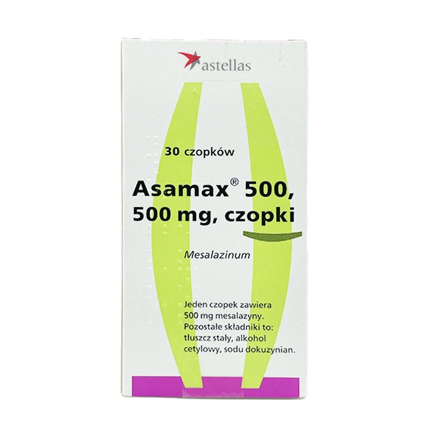 Асамакс 500 мг, 30 таб (Аналог Салофальку) від компанії Інтернет-аптека "Євроаптека" - фото 1