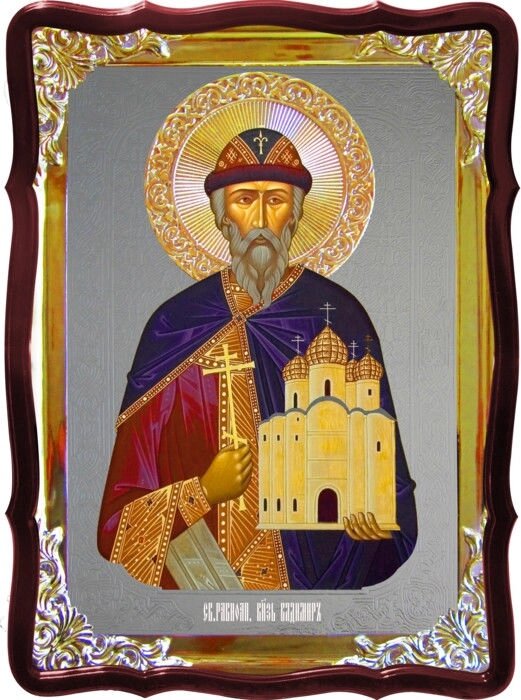 Ікона для церкви - Володимир Великий в каталозі від компанії Крамниця "Покрова" - церковне начиння - фото 1