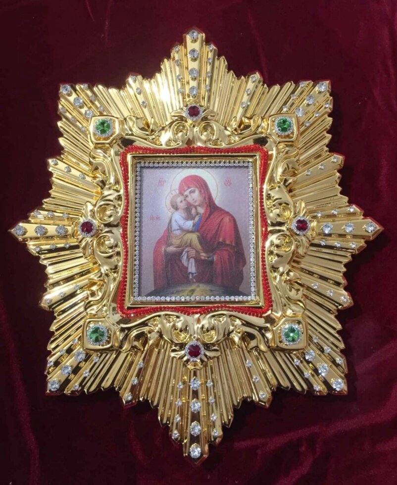 Ікона Пресвятої Богородиці (дерево, позолота) 45 * 38cm ##от компании## Церковна крамниця "Покрова" - церковне починаючи - ##фото## 1