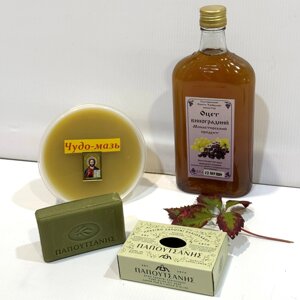 Оцет виноградний, чудо - мазь монастирська, мило з натуральною оливковою олією в Волинській області від компанії Крамниця "Покрова" - церковне начиння