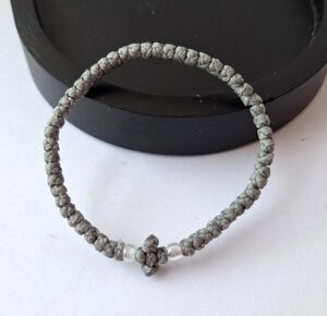 Класичний Комбоскіні, освячений браслет на руку сірого кольору (Афон)