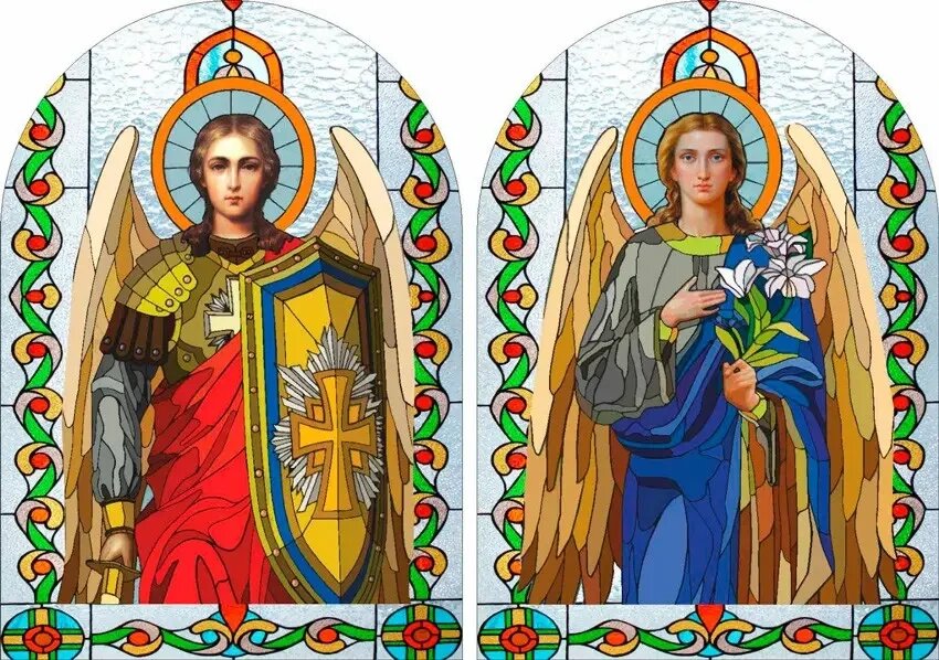 Вітражі з плівки оракал Святі Сили від компанії Церковна крамниця "Покрова" - церковне начиння - фото 1