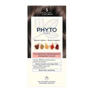 Фіто Фітоколор Безаміачна крем-фарба для волосся Phyto PhytoColor Coloration Permanente 5 Світлий шатен 112 мл