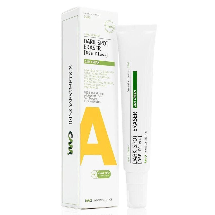 Крем з кислотами, ретинолом для освітлення шкіри DARK SPOT ERASER 24H CREAM Innoaesthetics, 50 мл від компанії Лікувальна, доглядова та професійна косметика - фото 1