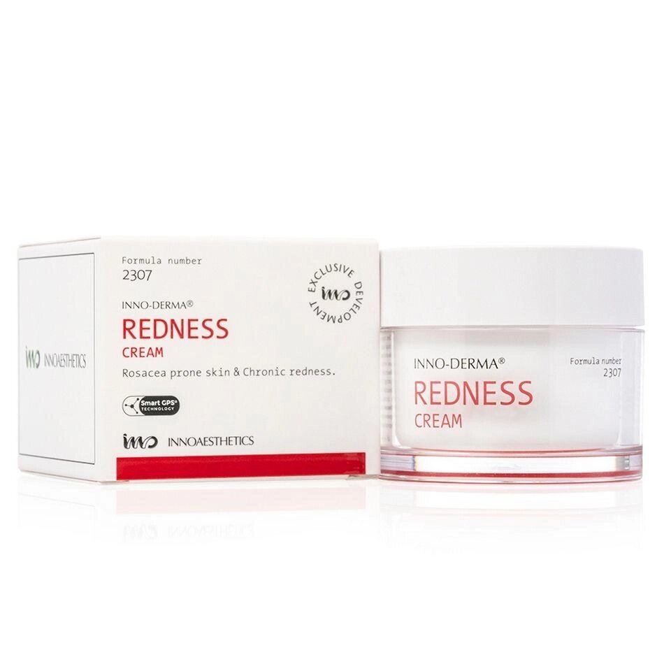 Легкий крем для шкіри з куперозом та розацеа REDNESS CREAM Innoaesthetics, 50 мл від компанії Лікувальна, доглядова та професійна косметика - фото 1