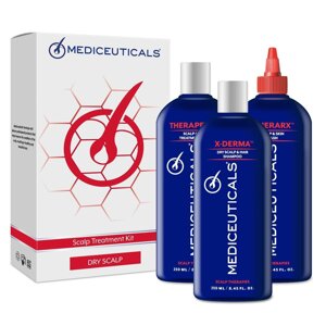 Набір для сухої шкіри голови Scalp Treatment Kit Dry Scalp Mediceuticals, 3х250 мл