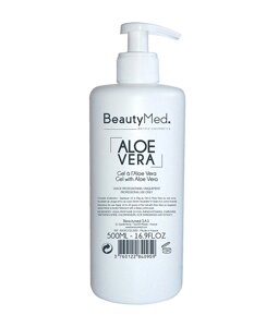 Гель для обличчя з алое вера Gel with Aloe Vera BeautyMed, 500 мл