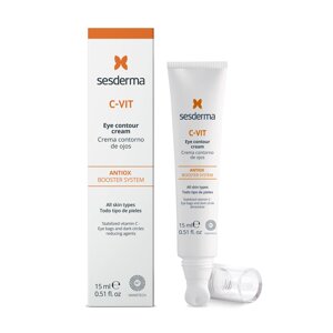 Сесдерма С-Vit Крем для контуру навколо очей із вітаміном C SesDerma C-Vit Ceramic Eye Contour Cream, 15 мл
