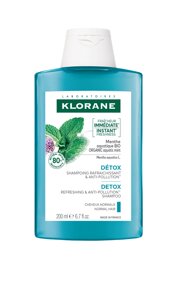 Клоран М'ята шампунь детокс Klorane Shampooing détox à la Menthe aquatique, 200 мл new