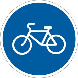 Дорожній знак 4.12 - Доріжка для велосипедистів. Розпорядчі знаки. ДСТУ 4100: 2002-2014.