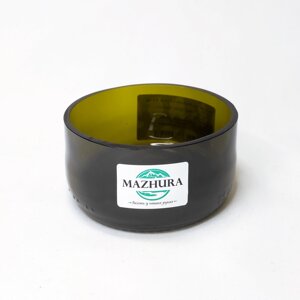Попільничка mazhura 4.5 см d. 8.5 см скло зелений (mz708467)