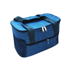 Термо-сумка для пікніка 22л Mazhura текстиль синий (mz1090blu)