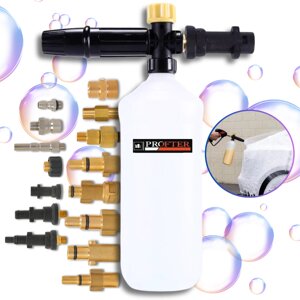 Пінна насадка під будь-яку мийку високого тиску Profter S07 (1л + пінна таблетка) Пінник Profter