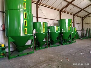 Змішувач шнековий для сипучих продуктів вертикальний, 2000 кг. 4 кВт. від виробника. Україна