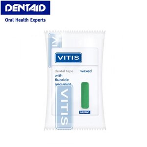 Зубная лента Vitis Campaign (Витис Кампейн), широкая, зеленая маркировка, 50 м