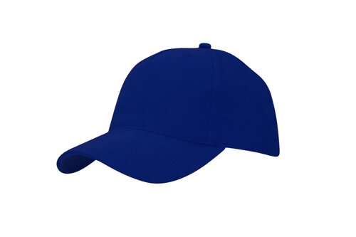 Бейсболка синя Royal BRUSHED COTTON оптом! Кепка синя під нанесення логотипу!