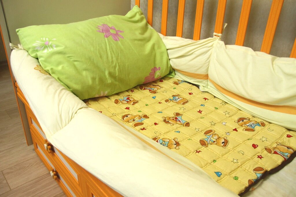 Матрац мікромассажним з проса дитячий в ліжечко Еко Матера 60х90 см - опт
