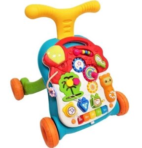 Дитяча інтерактивна іграшка Каталка-ходунки з ігровим центром та столиком HY5218A/B