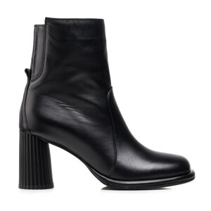 Ботильйони жіночі шкіряні на підборах Aquamarin