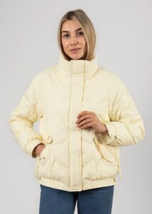 Куртка жіноча блідо-жовта коротка демісезонна Viviльйоna S