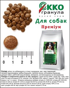 Корм преміум Еко-Гранула для собак малих порід 5 кг Якість