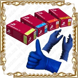 Рукавички медичні Ambulance гумові Розмір "L / M / S / XL" 25 пар в уп універсальні